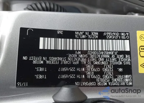 2017 Lexus Nx 200T из США, поврежденный, VIN JTJBARBZ4H2108432